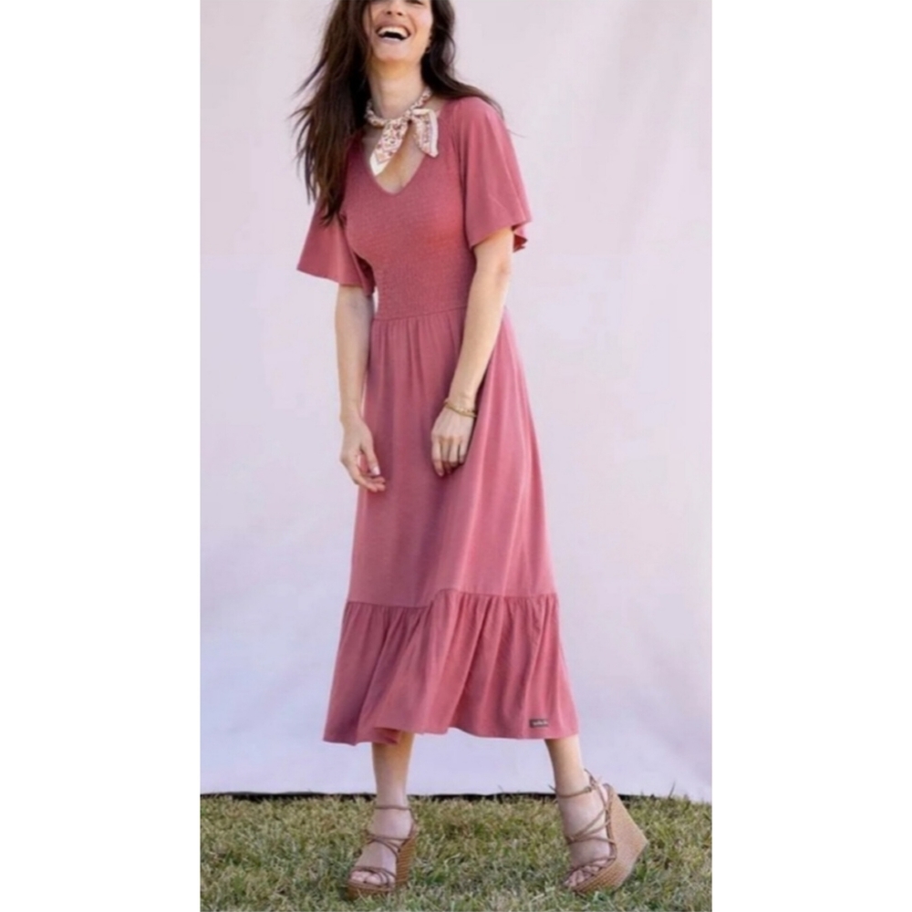 Matilda Jane Good Days Smock Style Dress with Butterfly Sleeves